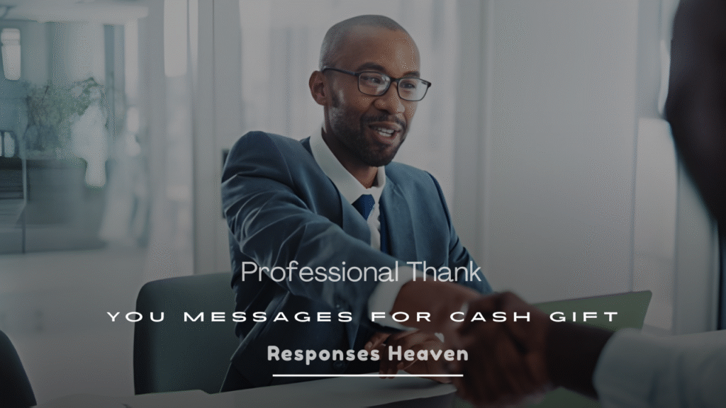 Professional Thank You Messages