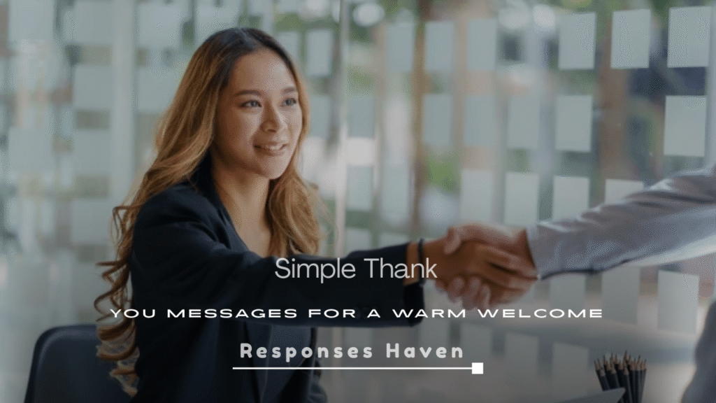 Simple Thank You Messages