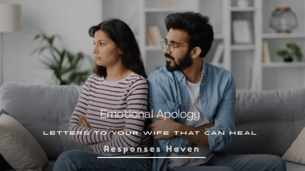 Emotional Apology Letters to Your Wife
