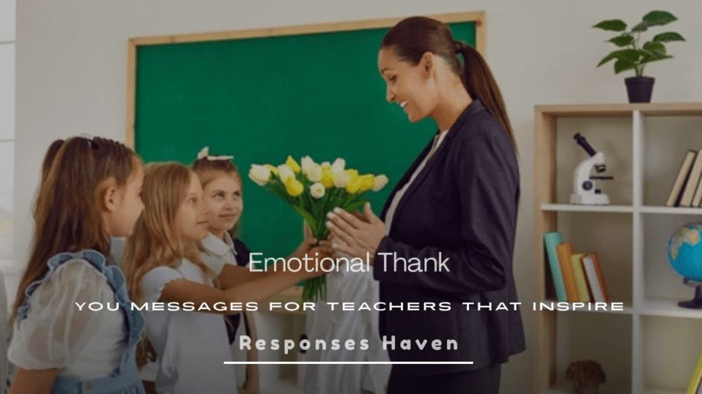 Thank You Messages for Teachers