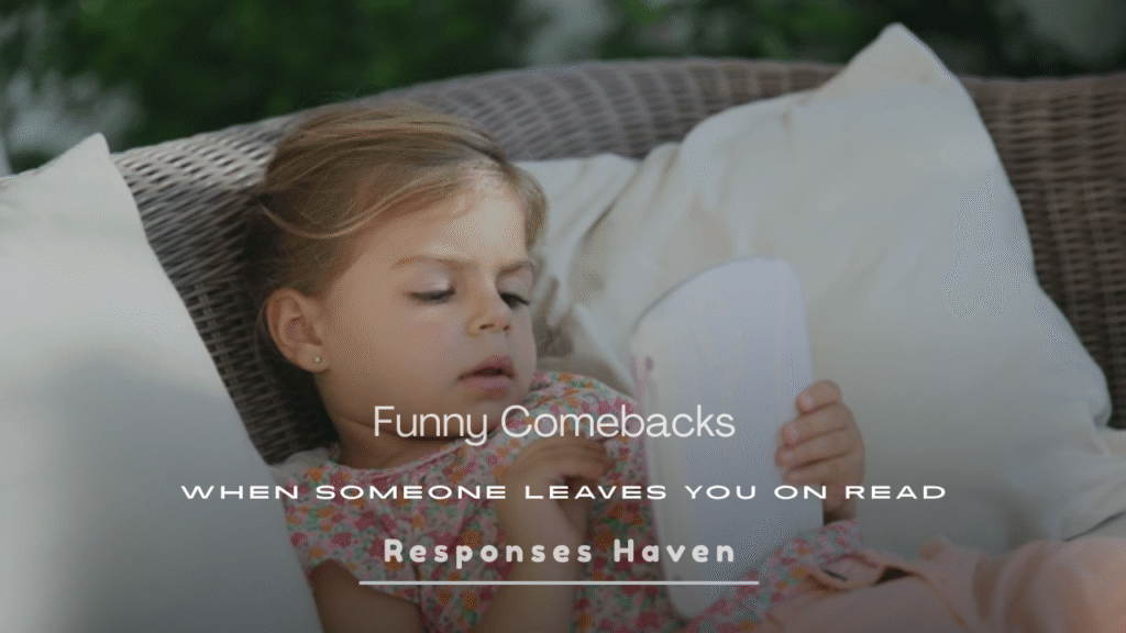 Comebacks When Someone Leaves You on Read
